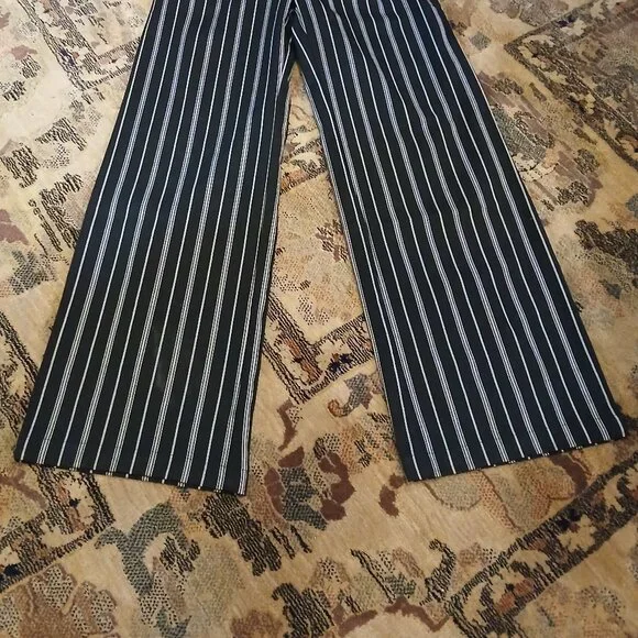 SOCIAL TOURIST Ultra High-Rise Black/Cream Trousers XS - Picture 11 of 12